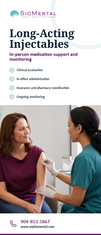 Cover of the Long-Acting Injectable Medications brochure